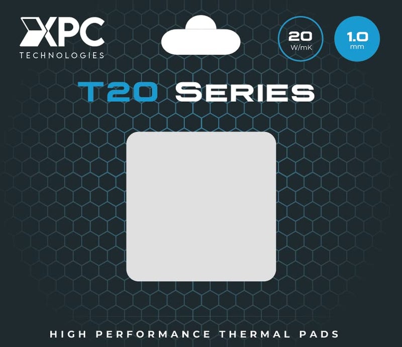 XPC Technologies XPC High Performance 20W/mK Thermal Pad T20 Series, 100 x 100mm, White, 0.5mm to 3.5mm Thickness, Non-Conductive for GPU, Electronics, Computer Parts (1.00mm) - Image 1